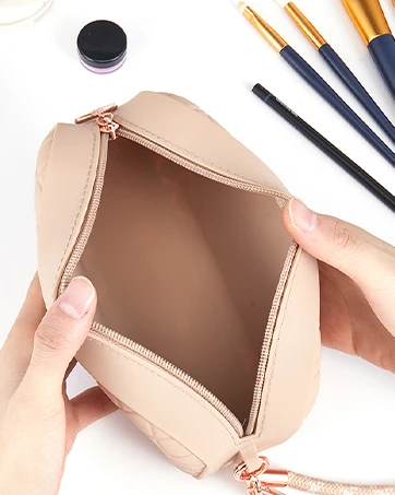 Переносная сумка для косметики Мягкая Силиконовая Водонепроницаемая косметичка женщин с застежкой-молнией