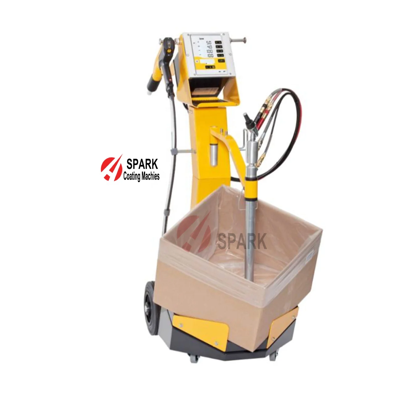 OptiFlow Injector Gema Powder Coating manual electrostatic gun and automatic powder gun reciprocator PG2-A GM04 Manual Nozzle NS