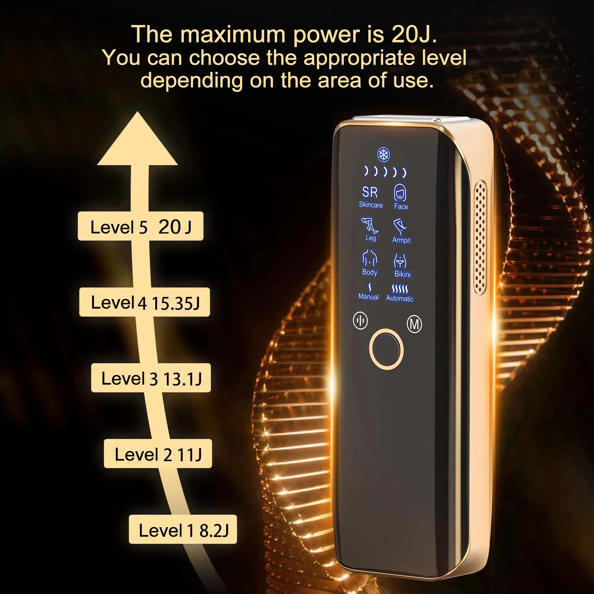 2023 New Arrival Drop Shipping Home Use Electrolysis Laser Ipl Hair Removal Ice Cooling Ipl Hair Removal 900000 Flashes