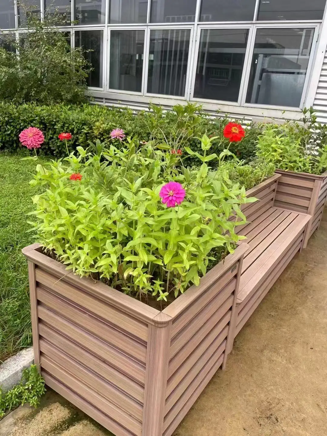Metal Raised Garden Bed for flower Elevated Planter Box with Legs Outdoor Patio Flower Herb Container Gardening