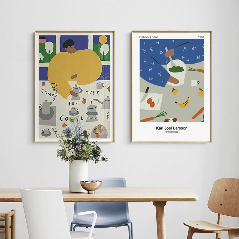 Matisse Simple Abstract Nordic Fashion Wall Art Pictures Canvas painting For Home decor Cuadros Living room Decoration