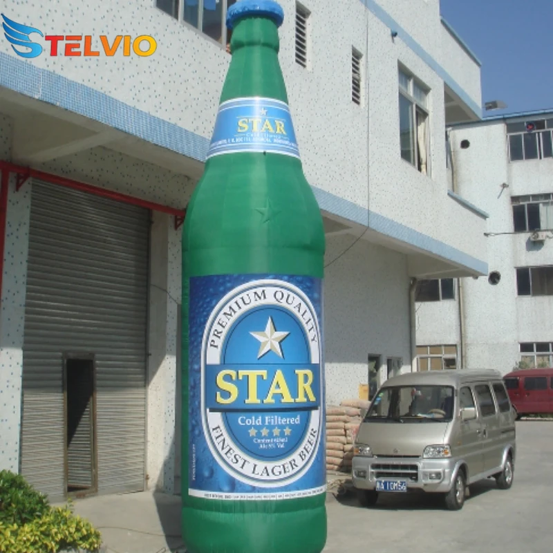 Outdoor Advertising Giant Inflatable Drink Cup Bottle With LED Light Inflatable Can Beer Bottle For Promotion Activity