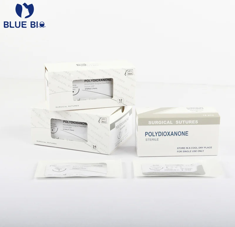 manufacture sutures polyglycolic pga catgut suture nonabsorbable elastic braided surgical suture