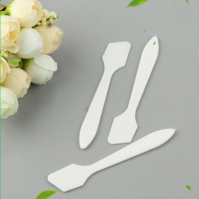 Private Label Plastic cosmetic jar spatula Facial Spoon skincare disposable facial mask spatula