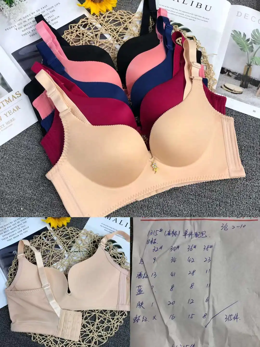 Stock low price wireless seamless Wholesale Hot Sell Popular Seamless Chest Bra