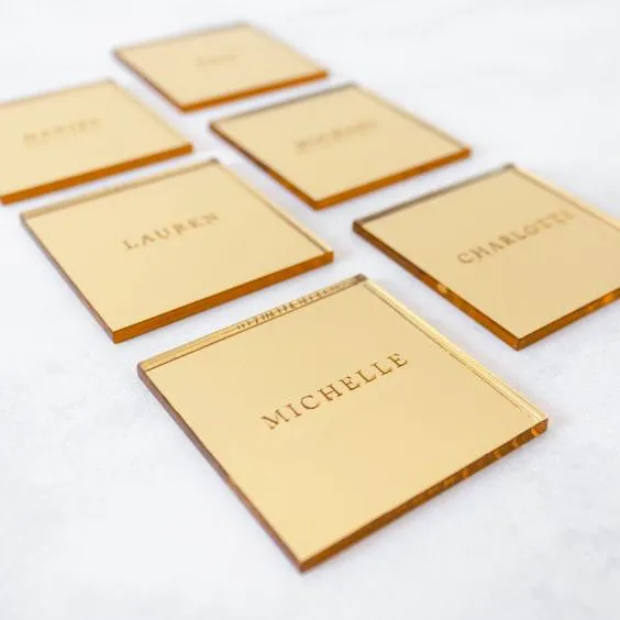 Shenzhen  Custom Laser Cut Acrylic Table Numbers Wedding Place Card