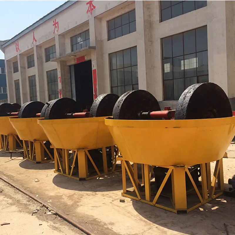 High Quality South Africa Gold Refining Machine Wet Pan Mill