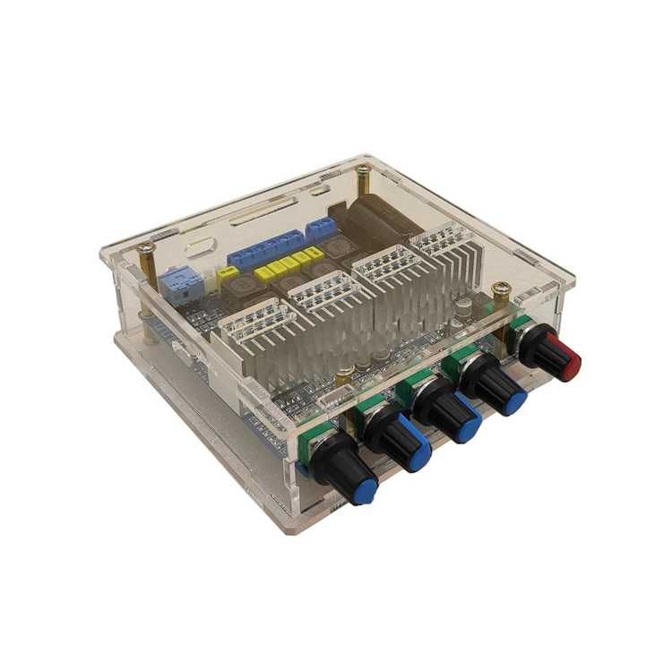 High Power 2.1 Overweight Subwoofer Digital Amplifier Board 12-24V TPA3116 with Transparent Shell with BT Version 5.0