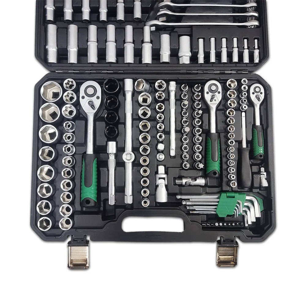 Cheap price 151 pcs socket wrench set vehicle hardware tools with mat finished surface