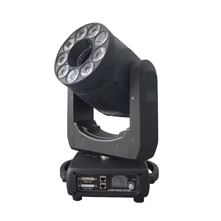 New 9x20w Rgbw Wash Animation Led Moving Head Laser Light For Stage Dj Party