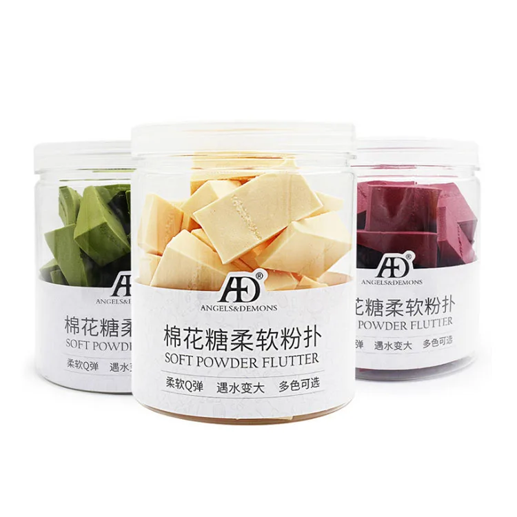 
24 Cut Flour Puff Suitable Price Hydrophilic polyurethane powder makeup Good Quality Makeup Tools Green Red Skin color 