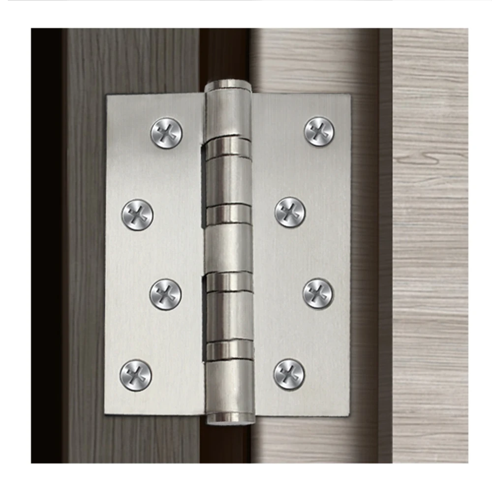 Stainless Steel Flat Hinge Bedroom Wooden Door Bathroom Hinge Silent Bearing 3.0mm Flat Hinge Folding