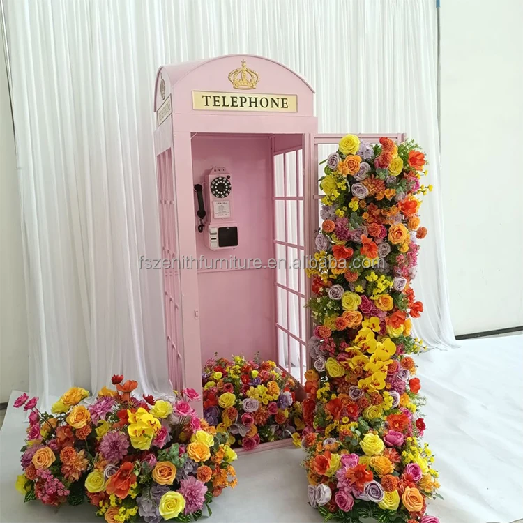 Wholesale British Pink Telephone Box Phone Box Pillar Bath Phone Kiosk Telephone Booth