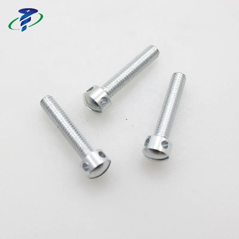 DIN 404 Slotted Capstan Sealing Screws M4x20, Zinc Plated in Stock