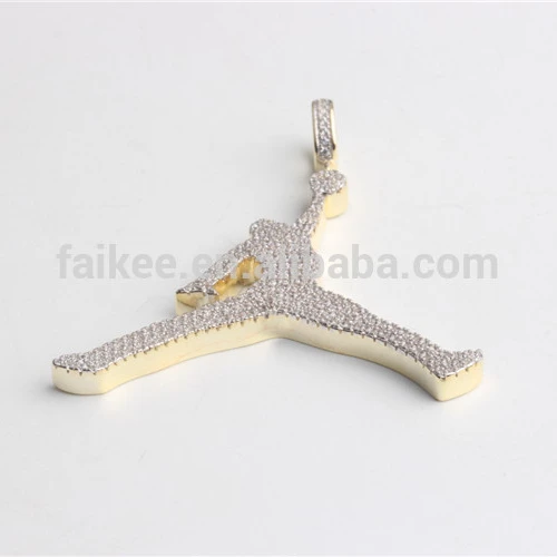 Ювелирные изделия Jordan для мужчин в стиле хип-хоп из серебра 925 пробы