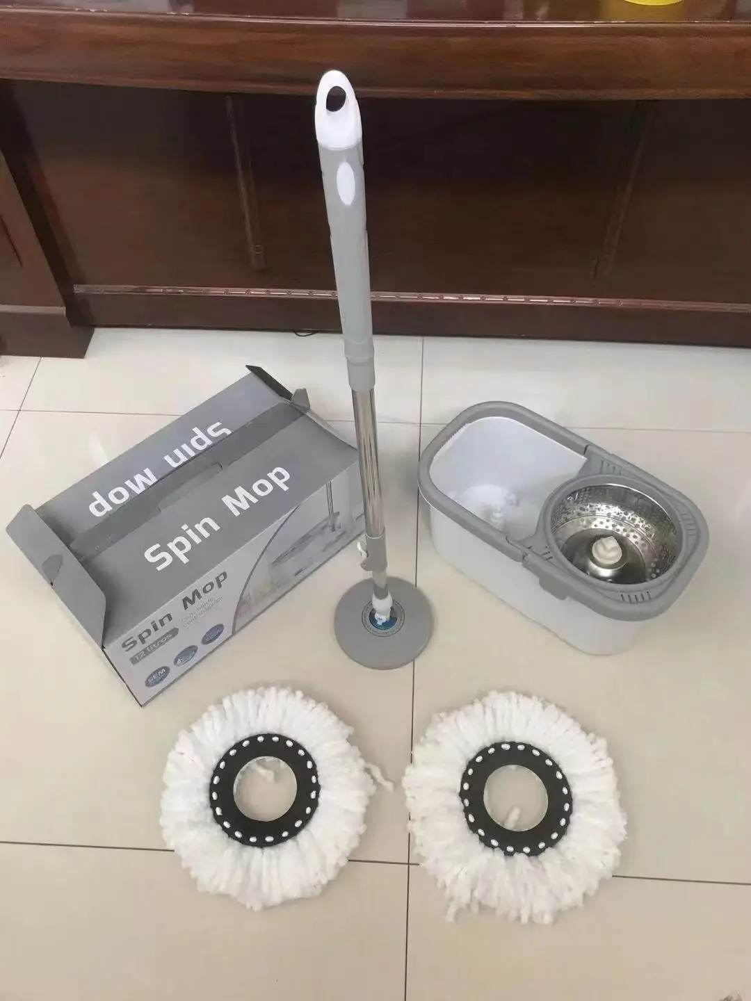 Best selling round rotating mop floor cleaning 360 rotating mop bucket cleaning mop dirty water depart bucket