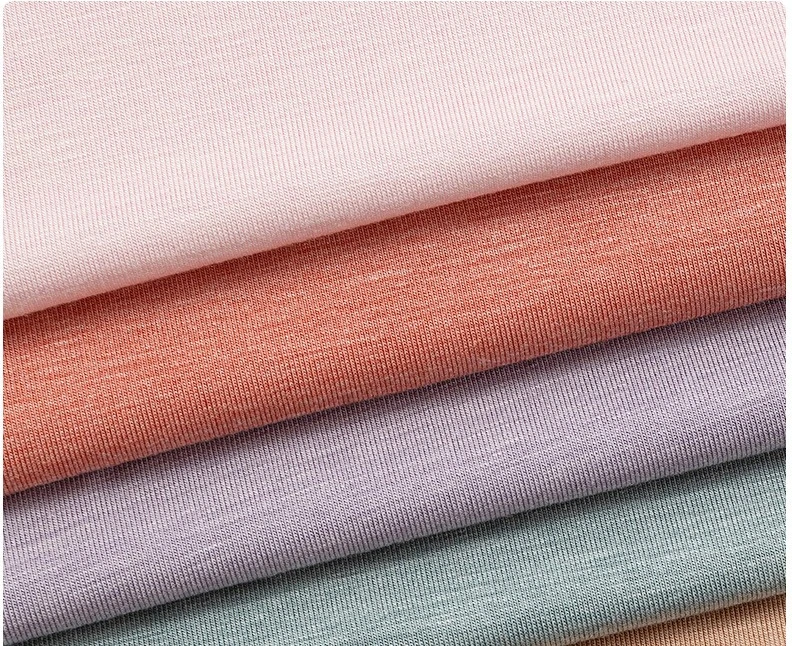 63%milk fiber 29%modal 8%spandex 165gsm milk jersey fabric for underwear tshirt clothes