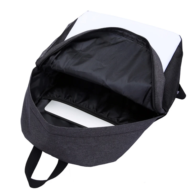 Custom Anti Theft Sublimated Backpack, Luxury Grey School Bags For Teenagers Backpack