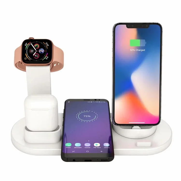 2022 most sold products high quality wireless charger For iPhone 12 13 Wireless Charger Pad 3in1 For Watch earphone