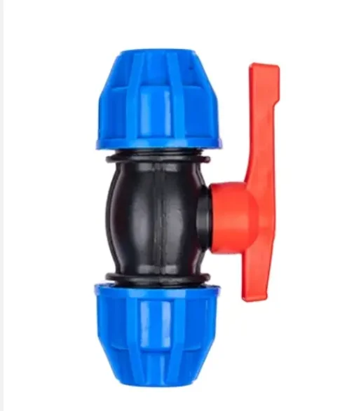 2023 PN16 Double Union PP Compression Ball Valve and PE Pipe Fittings 20mm 25mm 32mm to 110mm for Pressure Water Supply