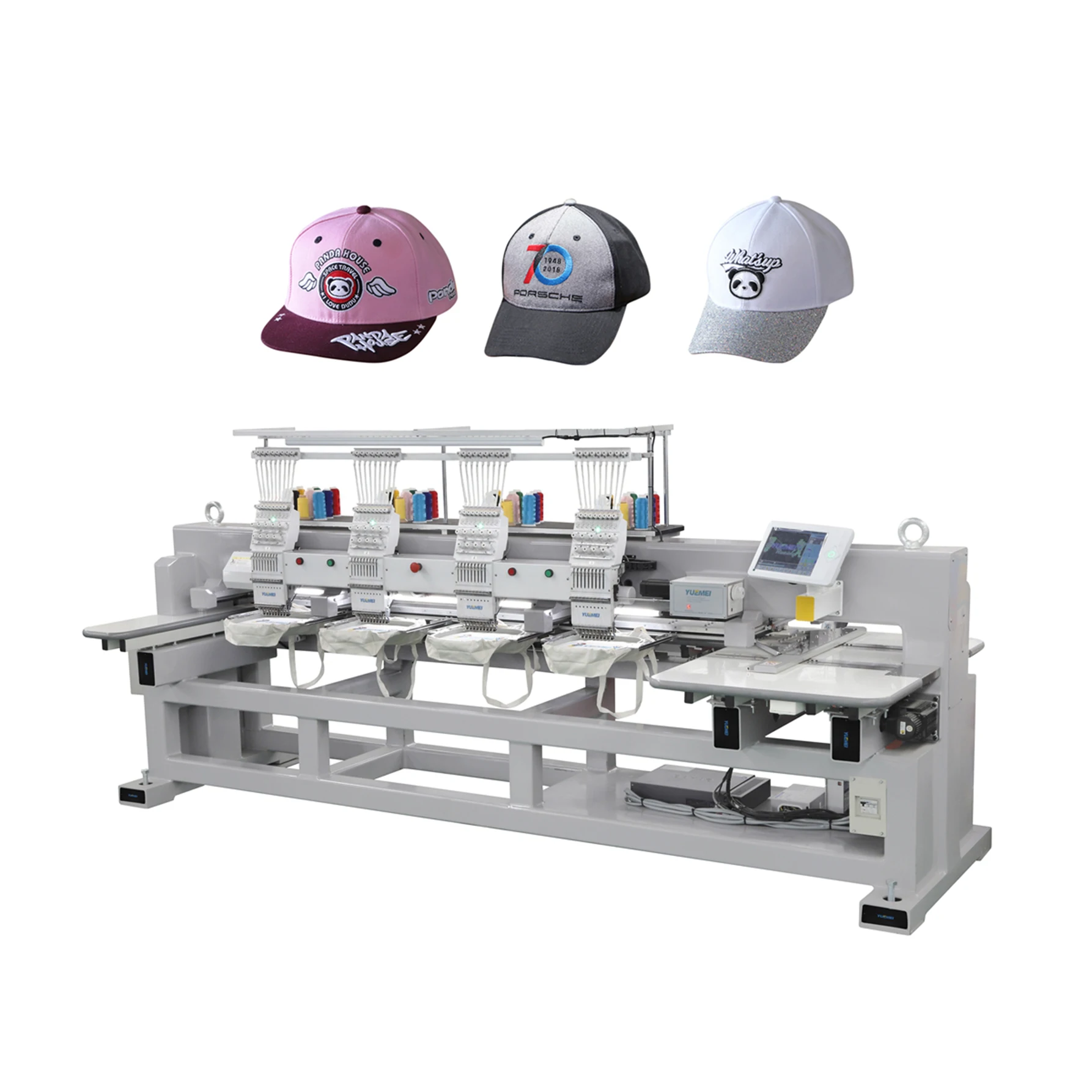 Multi needle embroidery machine computerized high quality commercial tajima embroidery caps machine 4 head
