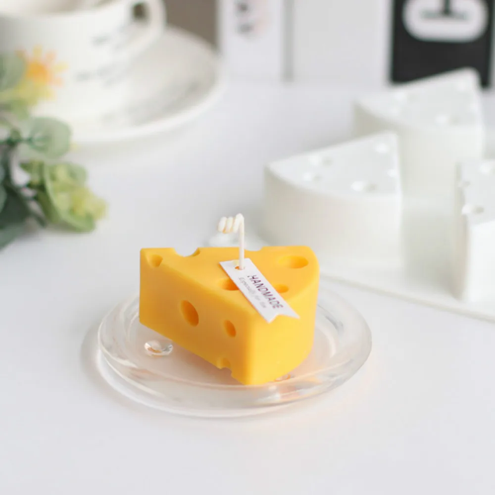 Cheese Shape Silicone Candle Mold Scented Mousse Cake Moulds Soap Mold Chocolate Fondant Pastry Baking Decorating Tools Bakeware