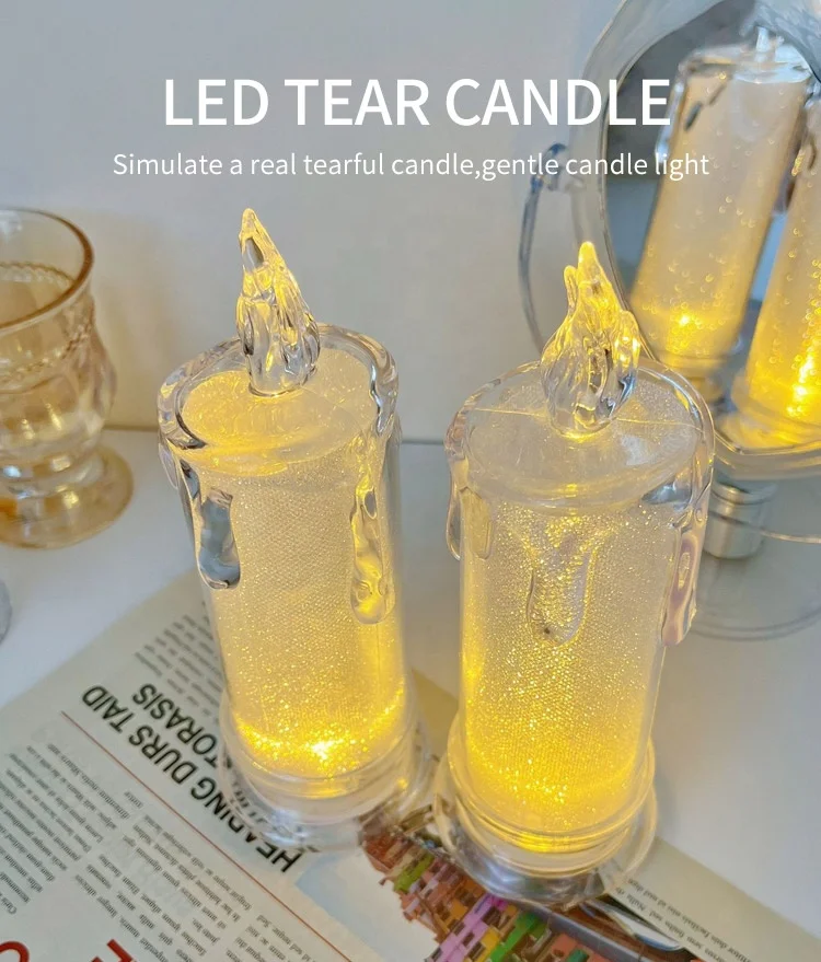 LED flameless Candles Flickering LED Pillar Candles Battery Operated Candles for Party Wedding House Decorations