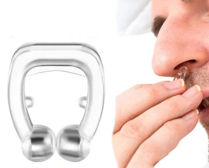 top selling product 2024 medical Magnetic Anti-snoring Device Silicone Nose Clip Tray Sleep Aid Apnea Protection Night Equipment