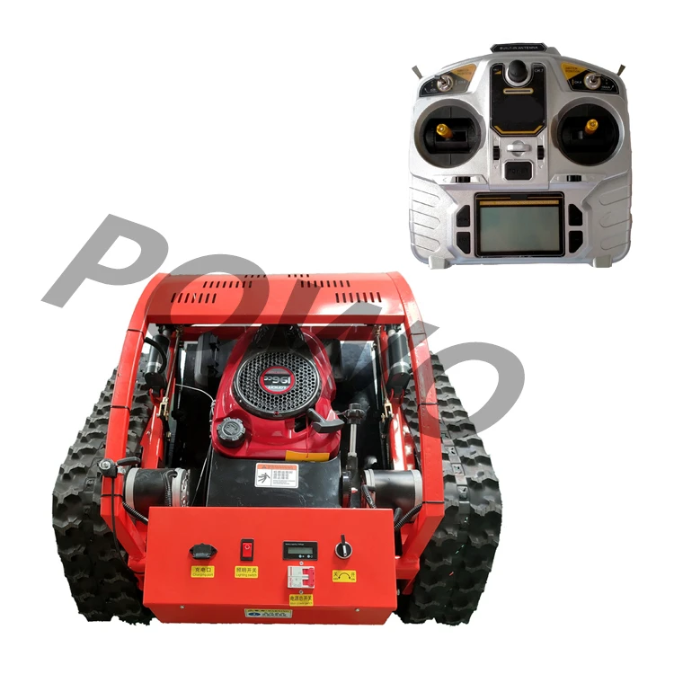 Electric Slope Zero Turn Gasoline Track Crawler Remote Control Robot Lawn Mower