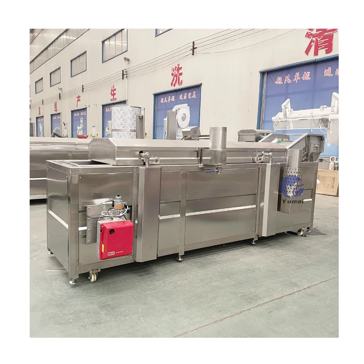 Automatic Temperature Control Groundnut Frying Continuous Coated Peanut Fryer Machine