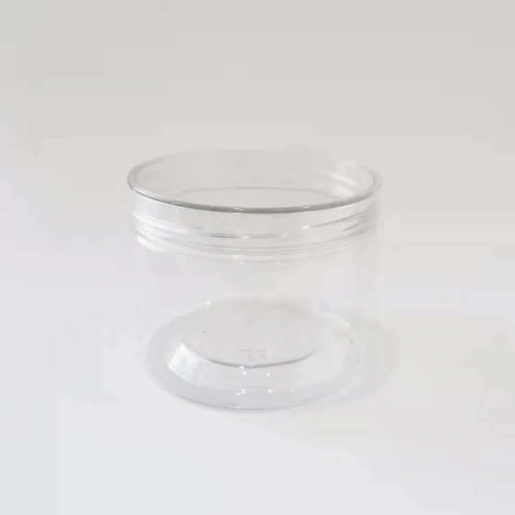Custom Face Skin Care Cream Plastic Cosmetic Jars with Clear Lids 250ml 8oz