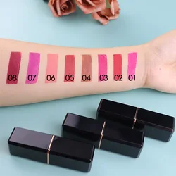 Custom Logo Private Label Low MOQ Cosmetics Super Stay Organic Waterproof Nude Matte Lipstick