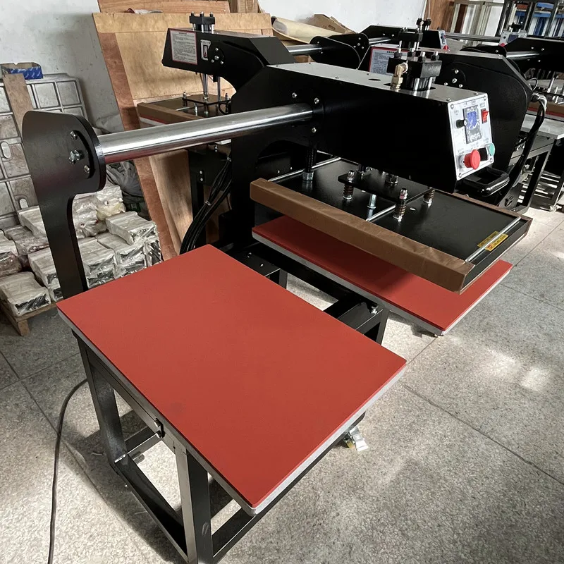 Fully Automatic Pneumatic Oil Hydraulic Multifunctional Small Heat Press Machines Slide Auto Open T-shirts Heat Press Machines