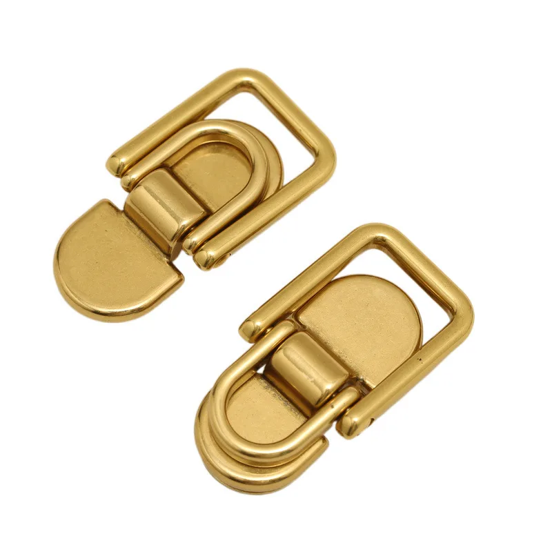 Carosung Wholesale High Quality Bag Hardware Double Ring Connector Buckles Purse Suspension Clasp Metal Bag Side Clip Buckle