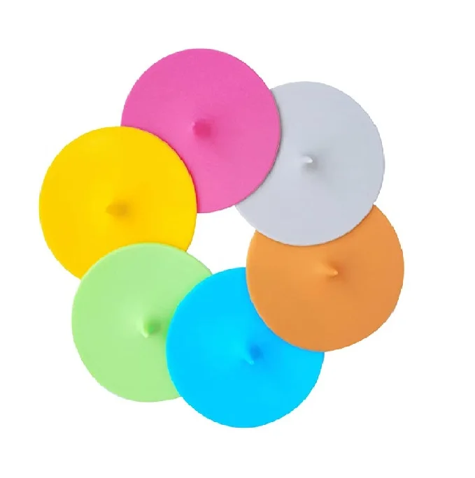 Custom Anti-dust Airtight Seal Food Grade Silicone Cup Lids Mug Cover Mat Silicone Cup Cover