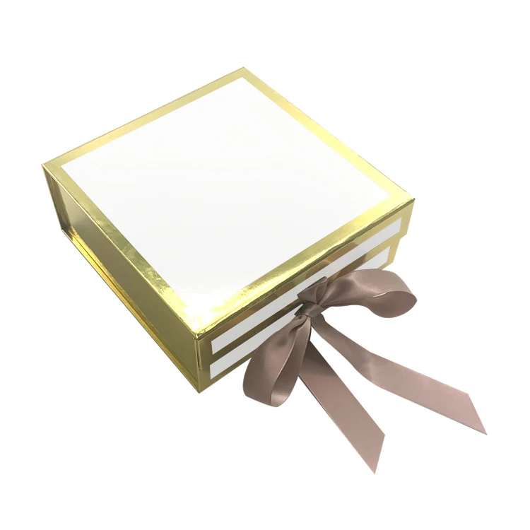 Заказной логотип печать картон Магнитная Складная бумага одежда Подарочная коробка для косметики плоская голографическая упаковка коробки