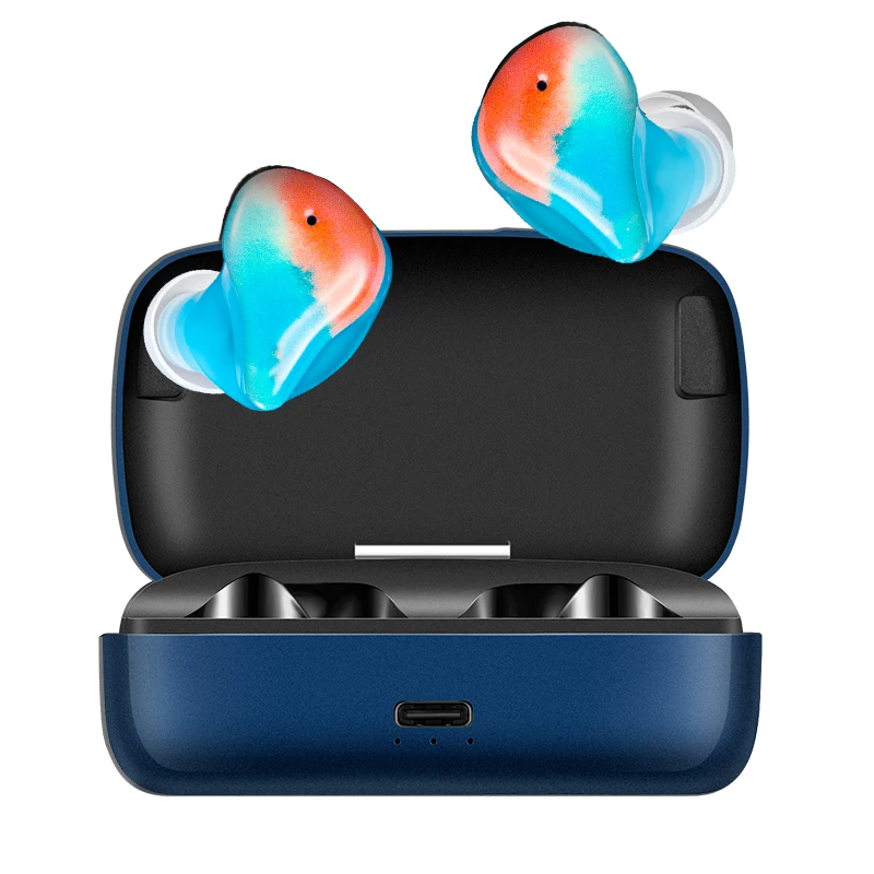 Hot selling 3D Printing IPX7 Waterproof Cancelling Noise BT5.2 TWS Earphone Wireless Earbuds For Audiophile