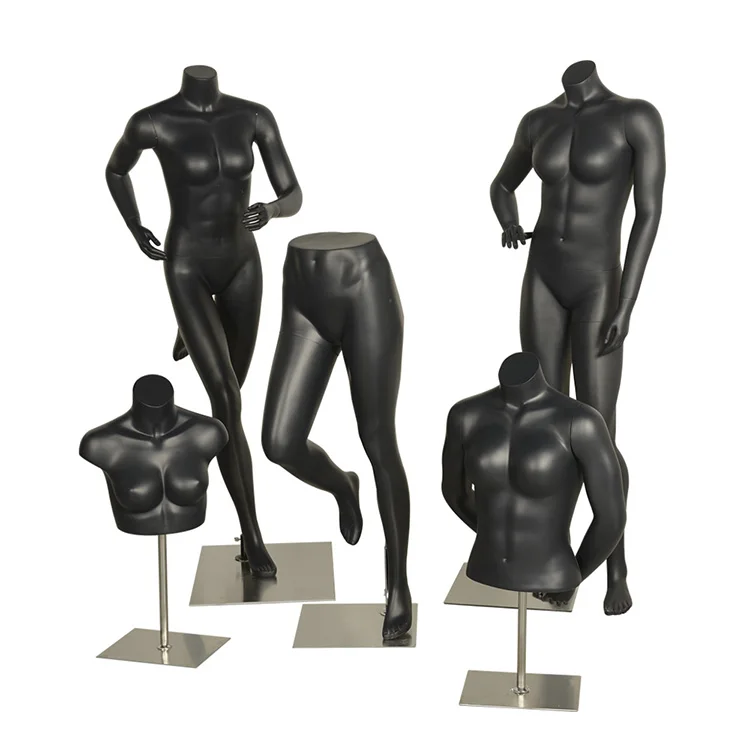 Стекловолокно с черной женская спортивная full и манекен всего тела комплект