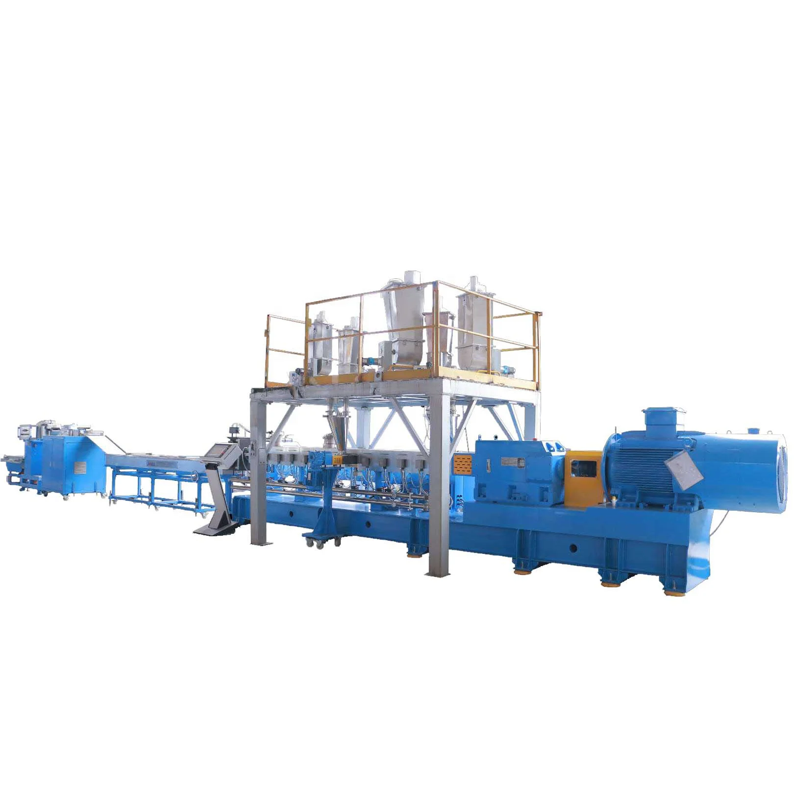 JWELL PC PA ABS Engineering Plastic  Coloring Filling Blending Twin Screw Extruder White Black Masterbatch Compounding Line