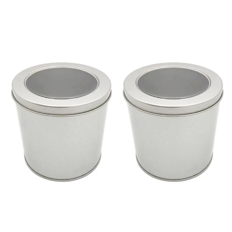 
Wholesale Factory Matel Candy Chocolate Iron Round Tin Box With Clear Window 