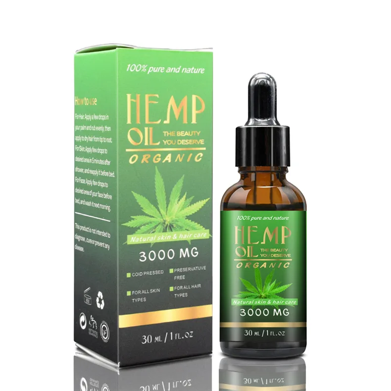 Private Label Pure Broad Spectrum Pain Anxiety Stress Relief CBD Essential Oil Organic Natural Extract Seeds Hemp Oil