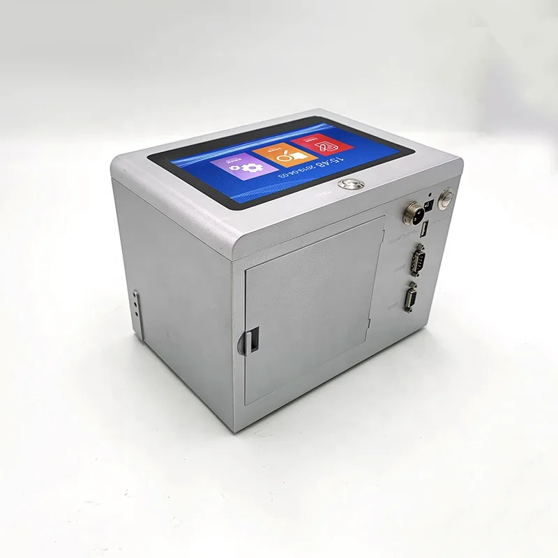 Smart production line for bottle glass carton box QR expiry date numbers text inkjet printer machine