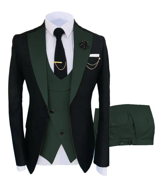 oem odm custom fashion new design high quality 3 piece coat pant wedding suits plus size suits slim fit set for men