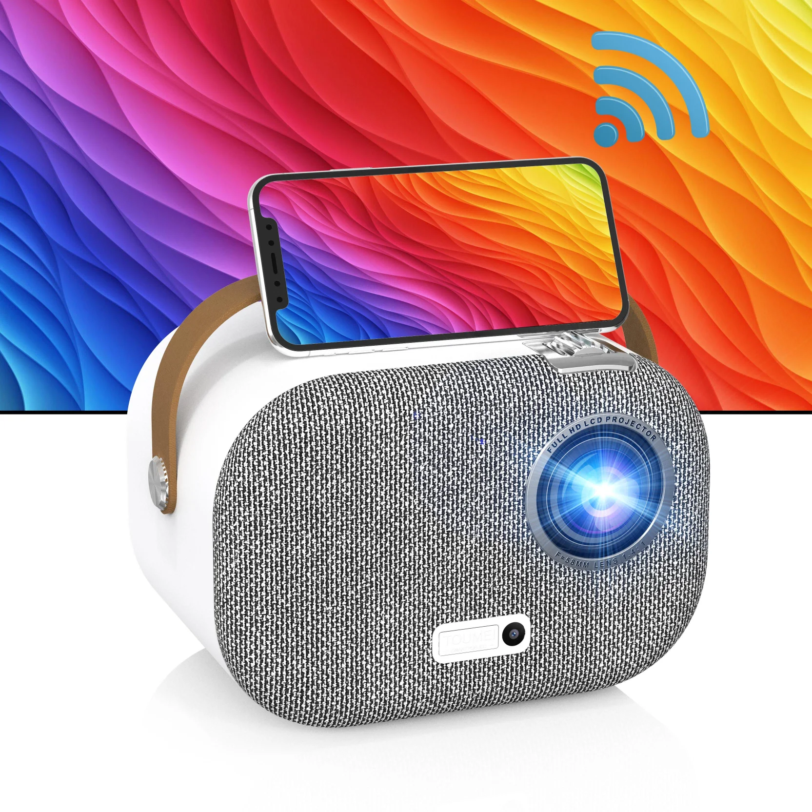 Mini LCD 1920 * 1080P projector 150ANSI portable video movie player Android wireless mobile smart proyector projectors