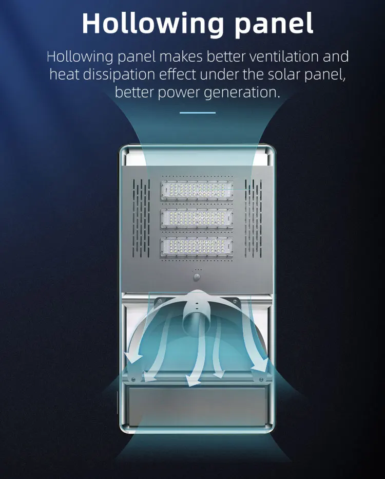 High lumen solar integrated street light factory direct sale in Shenzhen