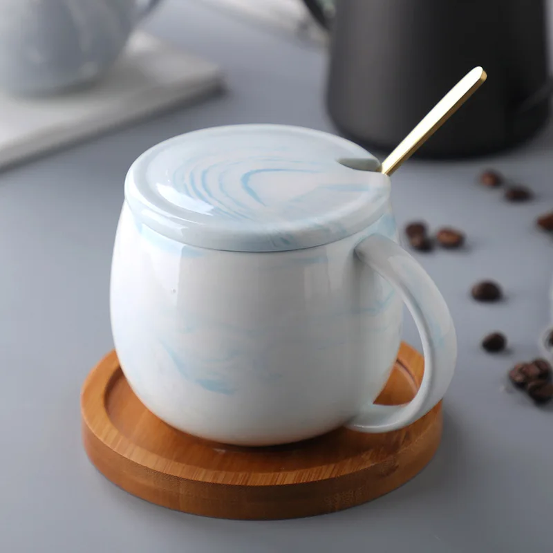 Fashion Pink Marble Mugs Cups Wholesale Custom Mothers Day Gift INS Style Nordic Coffee Cup Water Mug Marble for Office Home