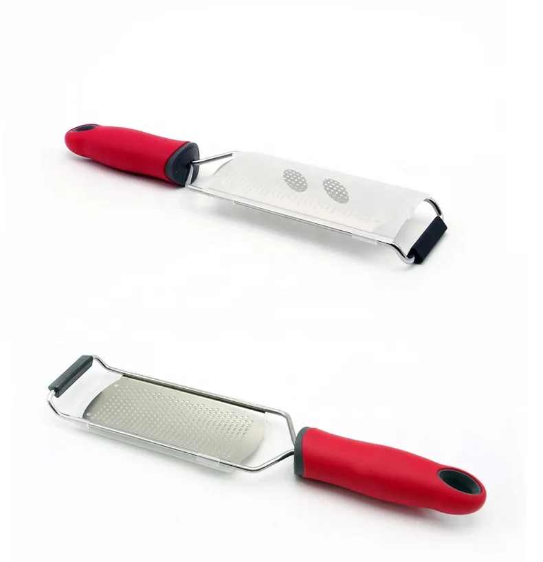 
Homeware Kitchen Gadgets Stainless Steel Flat Cheese Grater With TPR Handle 