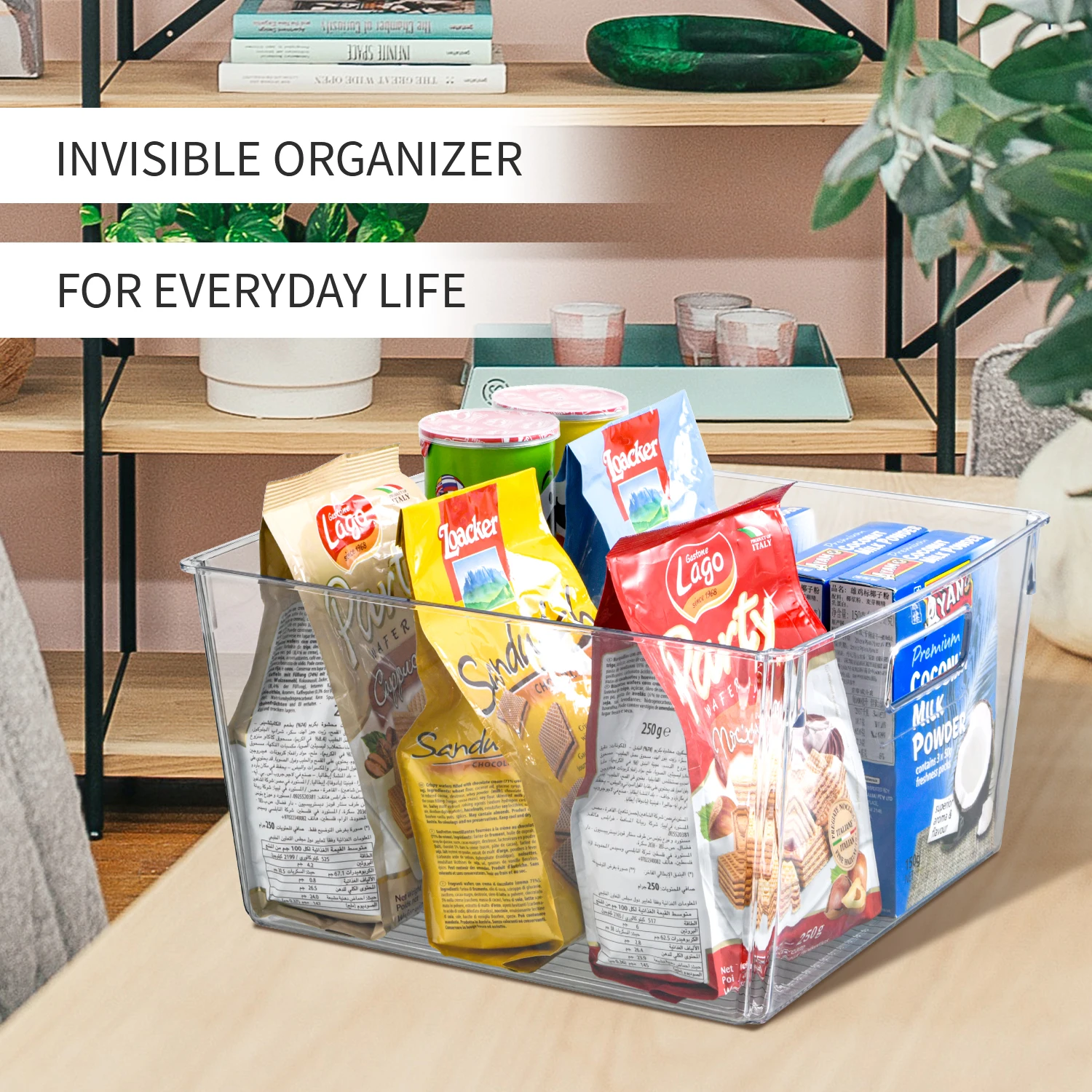 Food Fridge Storage Box Plastic Food Grade Containers Pinmoo Design Small Square Refrigerator Plastic Set OEM Customized Europe