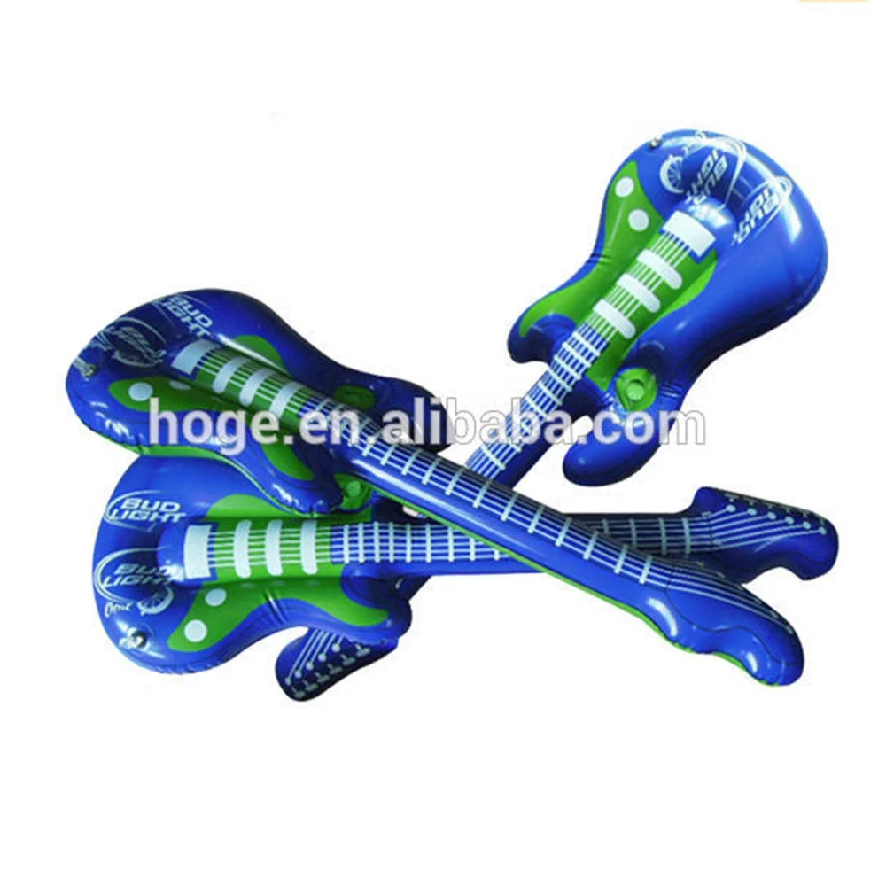 Cheap plastic inflatable guitar pvc Yiwu toys for promotion