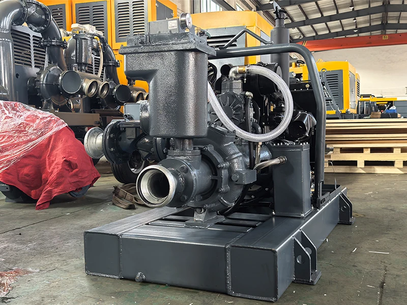 High flow horizontal cast iron diesel engine irrigation pump sewage pump